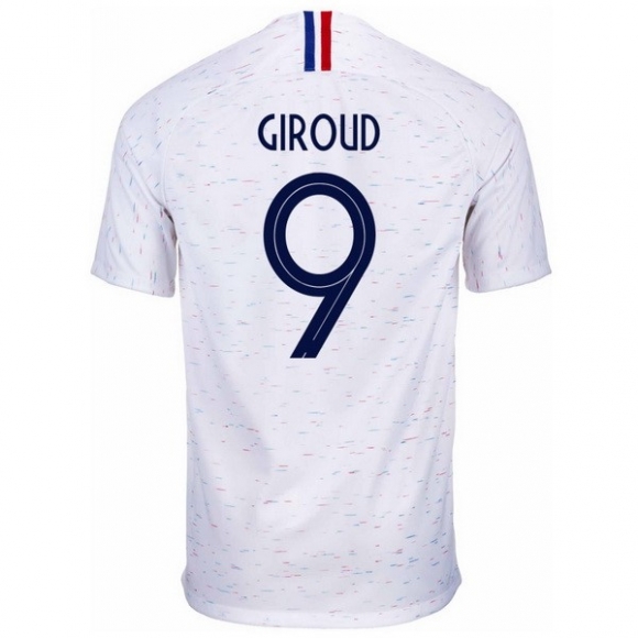 Maglia Francia Away Giroud 2018 Bianco