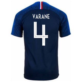 Maglia Francia Home Varane 2018 Blu
