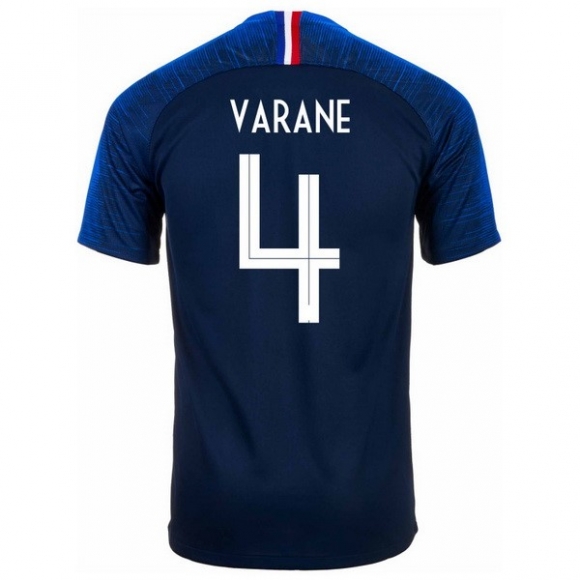 Maglia Francia Home Varane 2018 Blu