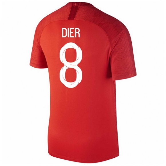 Maglia Inghilterra Away Dier 2018 Rosso