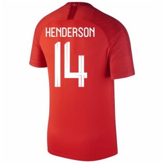 Maglia Inghilterra Away Henderson 2018 Rosso