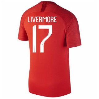 Maglia Inghilterra Away Livermore 2018 Rosso