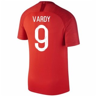 Maglia Inghilterra Away Vardy 2018 Rosso