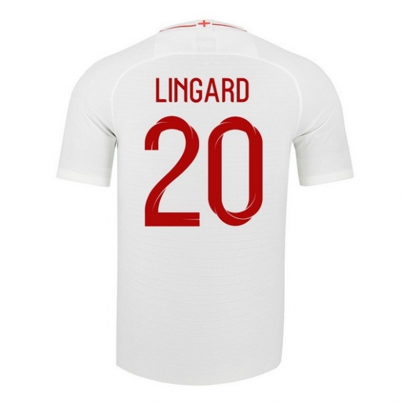 Maglia Inghilterra Home Lingard 2018 Bianco