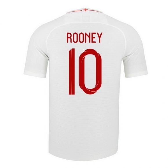 Maglia Inghilterra Home Rooney 2018 Bianco