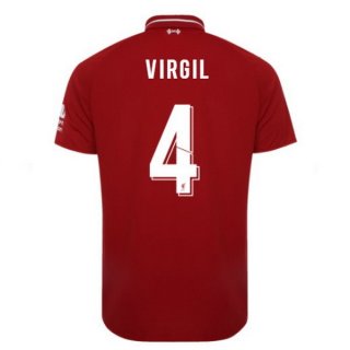 Maglia Liverpool Home Virgil 2018/19 Rosso