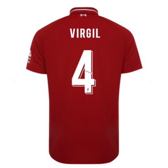 Maglia Liverpool Home Virgil 2018/19 Rosso