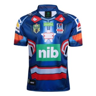 Maglia Newcastle Knights Hombre de Acero 2017/18 Blu