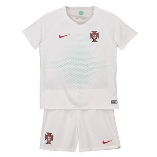 Maglia Portogallo Away Bambino 2018 Bianco