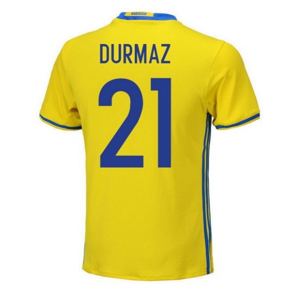 Thailandia Maglia Sweden Home Durmaz 2018 Giallo