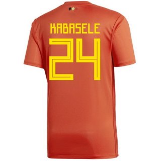 Maglia Belgio Home Kabasele 2018 Rosso
