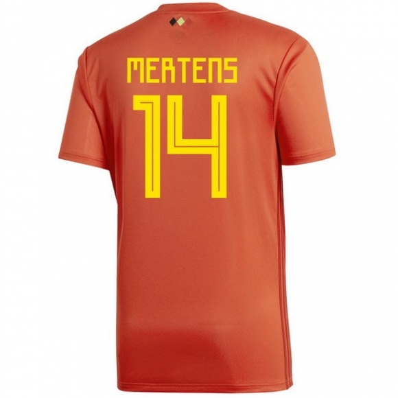 Maglia Belgio Home Mertens 2018 Rosso