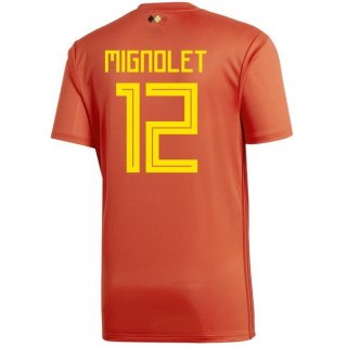 Maglia Belgio Home Mignolet 2018 Rosso