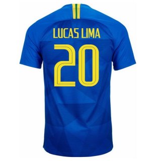 Maglia Brasile Away Lucaslima 2018 Blu