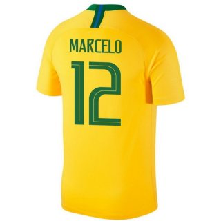 Maglia Brasile Home Marcelo 2018 Giallo