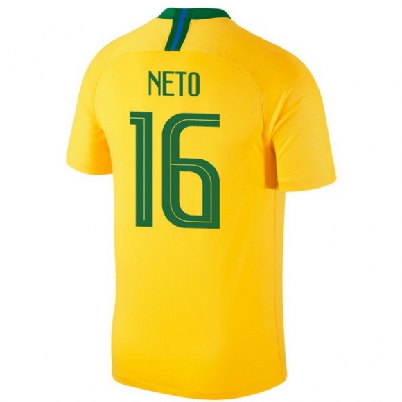 Maglia Brasile Home Neto 2018 Giallo