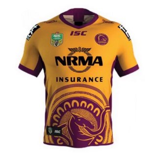 Maglia Brisbane Broncos Edizione Commemorativa 2018 Giallo