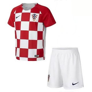 Maglia Croazia Home Bambino 2018 Rosso