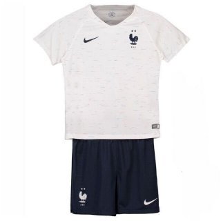 Maglia Francia Away Bambino 2018 Bianco