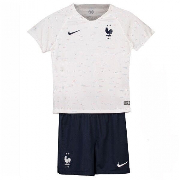 Maglia Francia Away Bambino 2018 Bianco