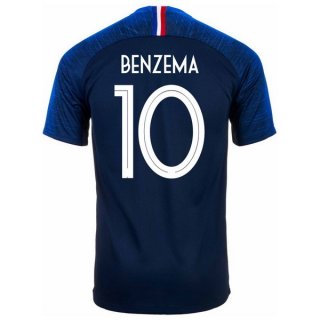 Maglia Francia Home Benzema 2018 Blu