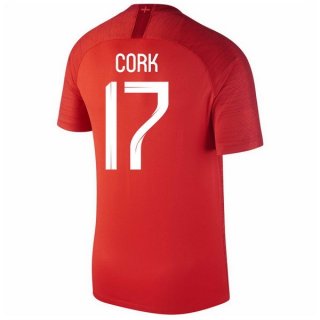 Maglia Inghilterra Away Cork 2018 Rosso