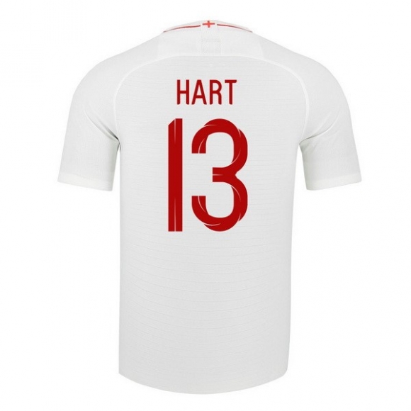 Maglia Inghilterra Home Hart 13 2018 Bianco