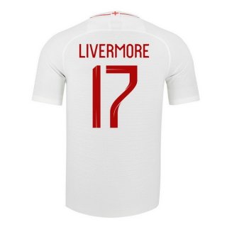 Maglia Inghilterra Home Livermore 2018 Bianco