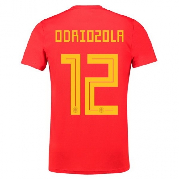Maglia Spagna Home Odriozola 2018 Rosso