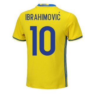 Thailandia Maglia Sweden Home Ibrahimovic 2018 Giallo